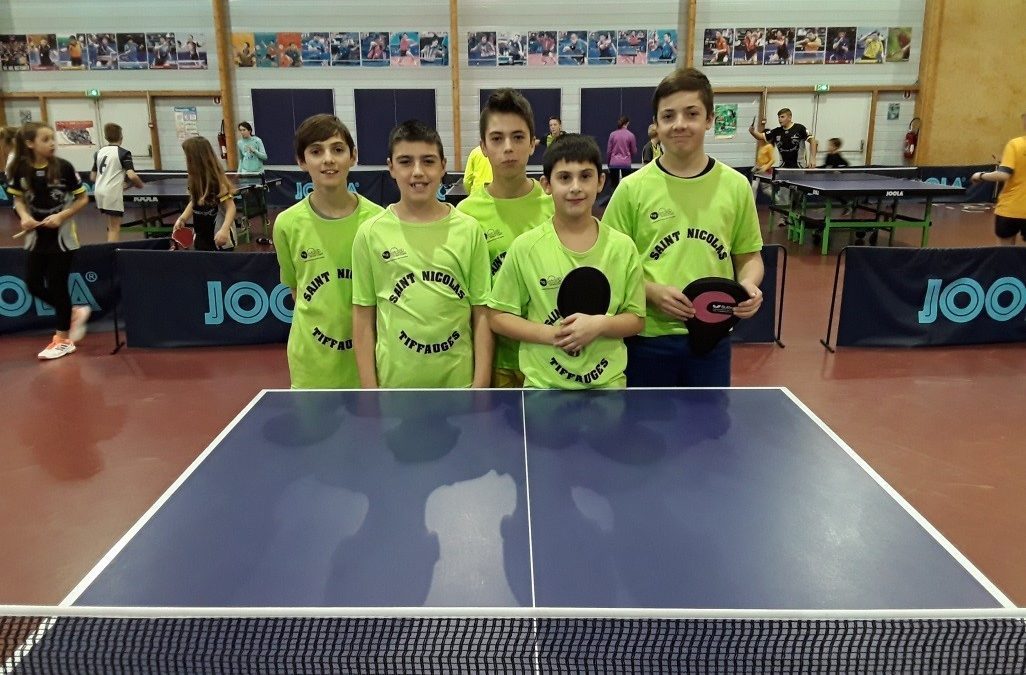 Départemental  de Tennis de table à la Roche-sur-Yon : 23 janvier 2019.